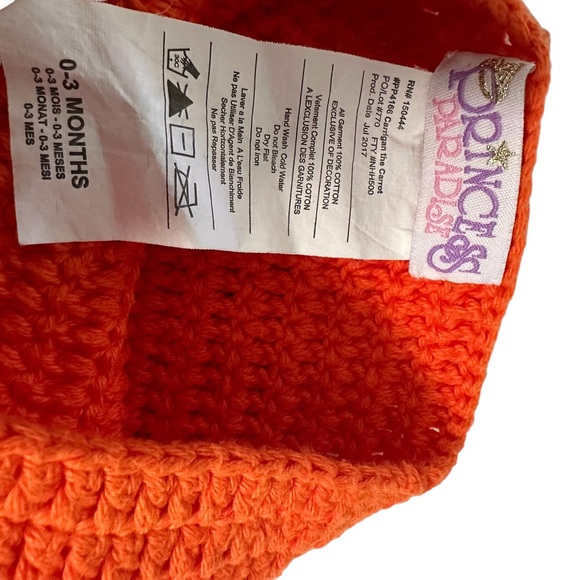 Princess Paradise Carrigan the Carrot Bunting Swaddle Infant Photography Easter - Picture 6 of 8